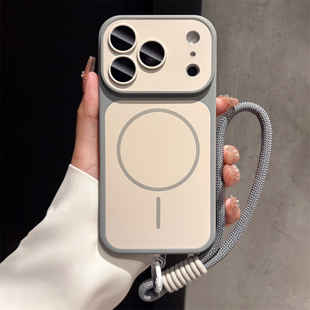 Wireless Charger - Luxury Lanyard for MagSafe Frosted Phone