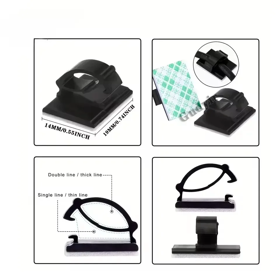 Adhesive Car Cable Charger Lin - Cable Organizer recension och pris