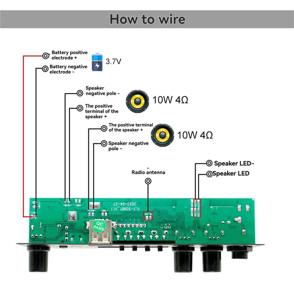 update. 2X10W 3.7V Amplifier B - Bluetooth Speaker recension och pris