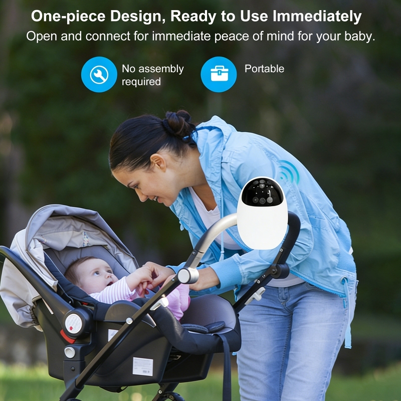 Portable Outdoor Baby Stroller - Bluetooth Speaker recension och pris