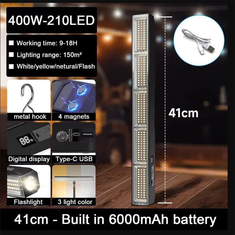 41cm Magnetic LED Work Light B - Power Bank recension och pris