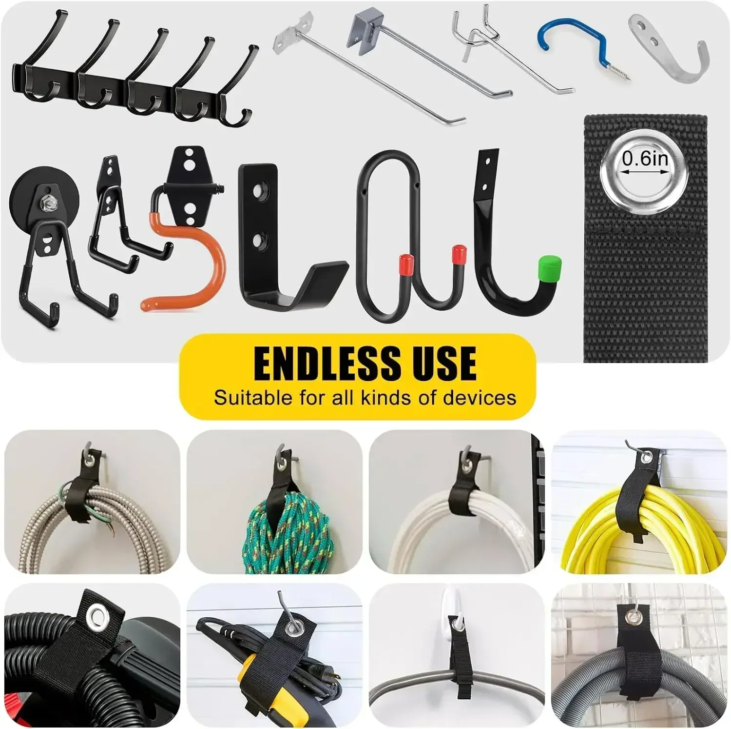 Heavy-Duty Storage Straps Reus - Cable Organizer recension och pris