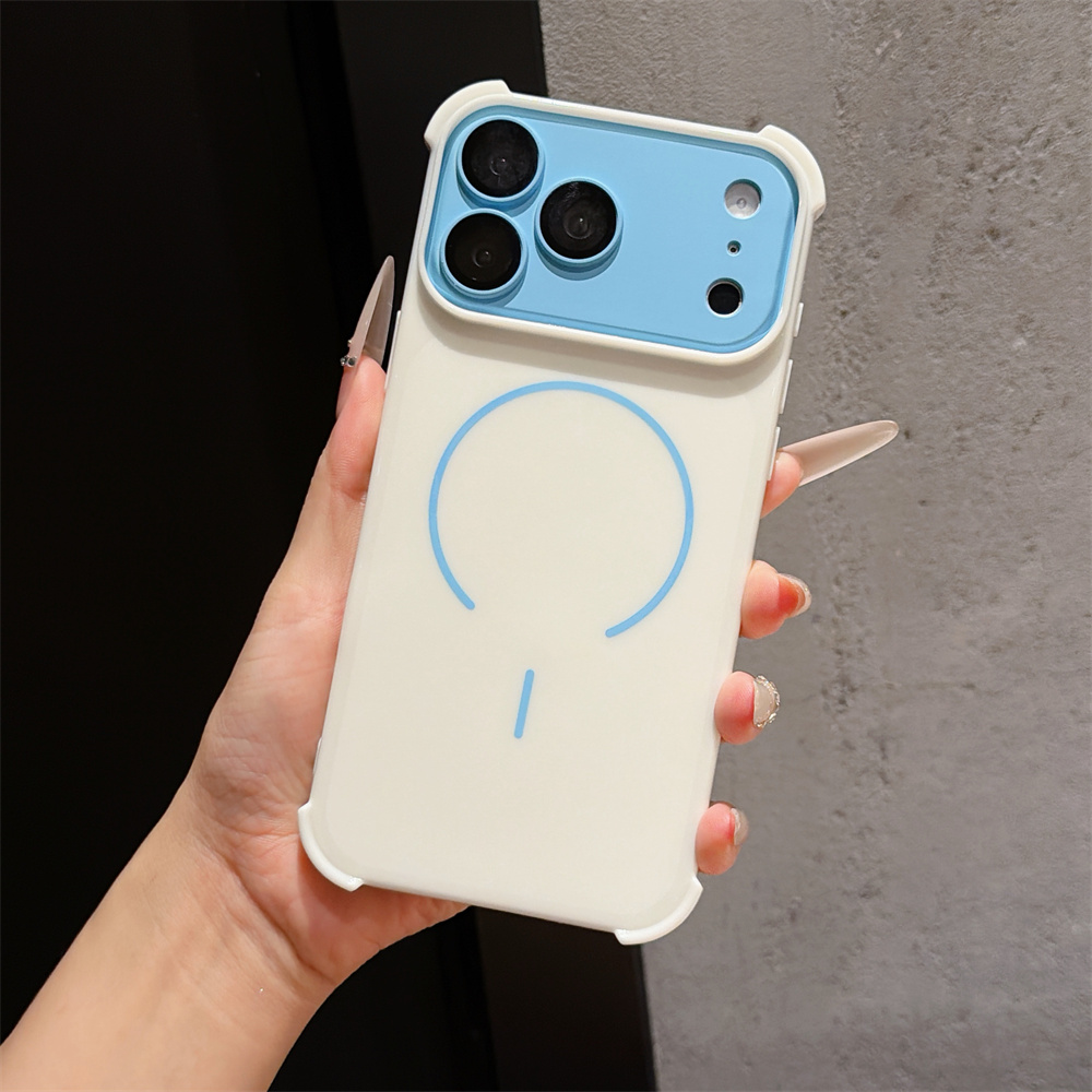 Contrast Color Armor Phone Cas - Wireless Charger recension och pris