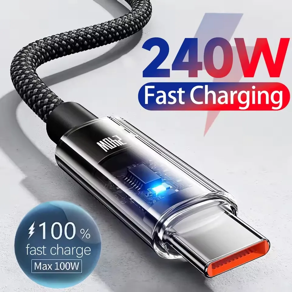 240W Nylon USB Type C Super Fa - Usb Charger recension och pris