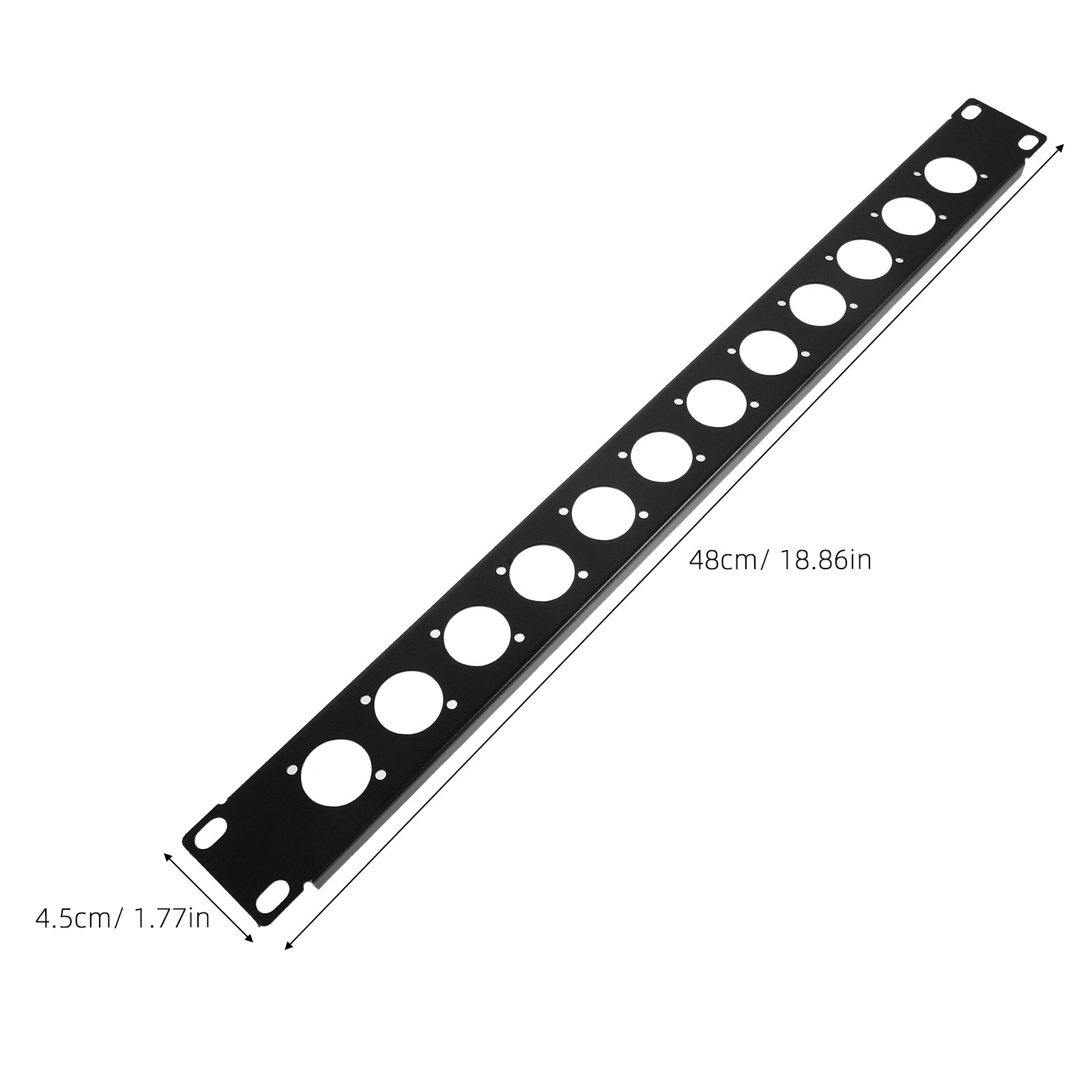12 Port Hinged Rack Mount Audi - Cable Organizer recension och pris
